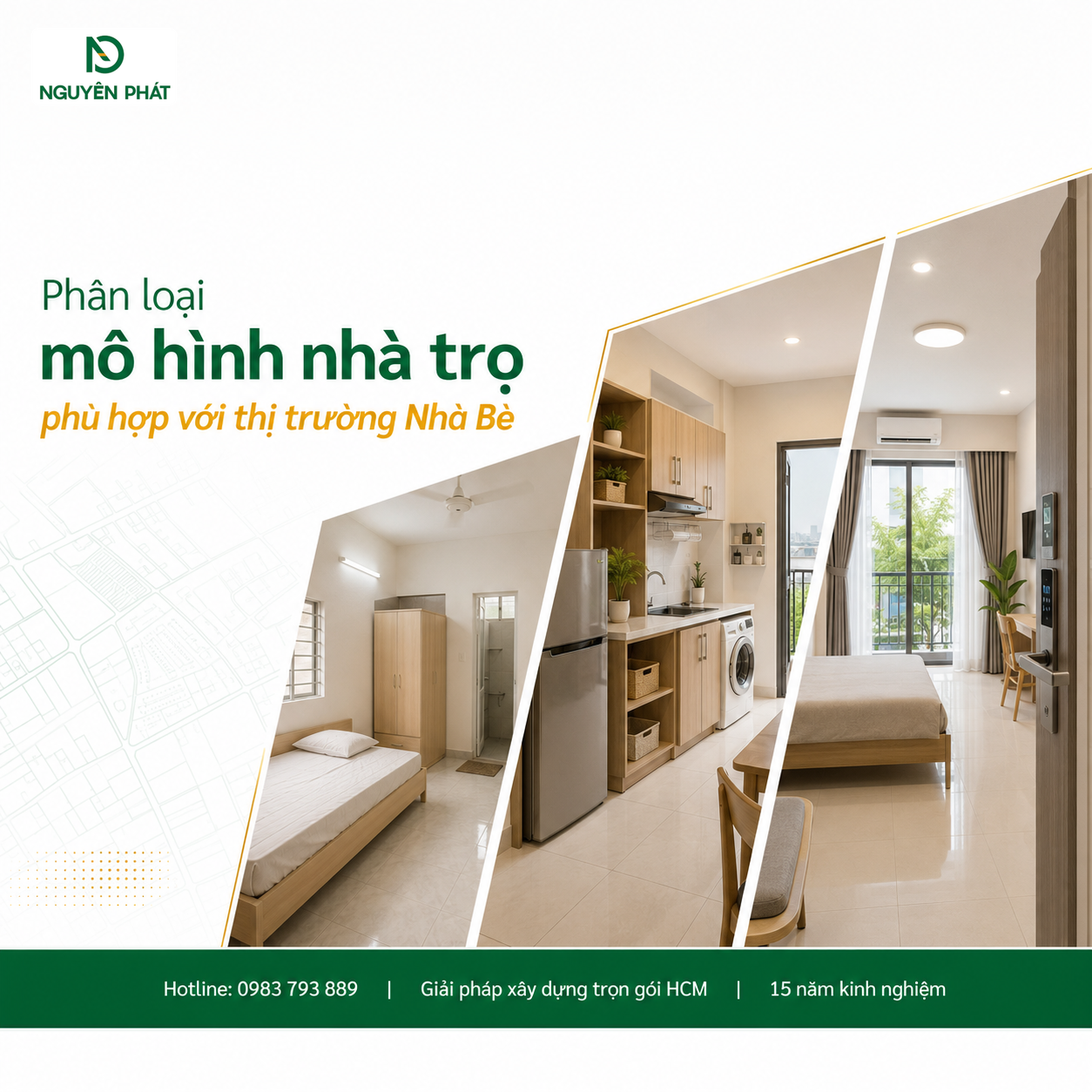Phân loại mô hình nhà trọ phù hợp với thị trường Nhà Bè